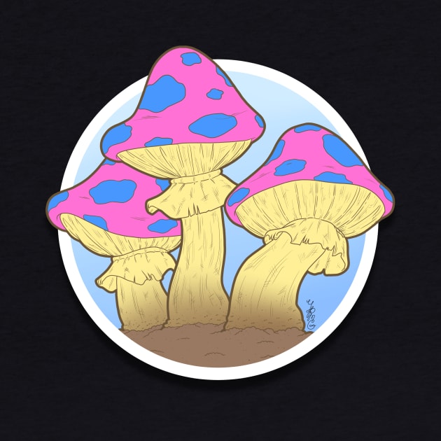 A Few Proud Mushrooms (Pansexual) by YPMG Arts
